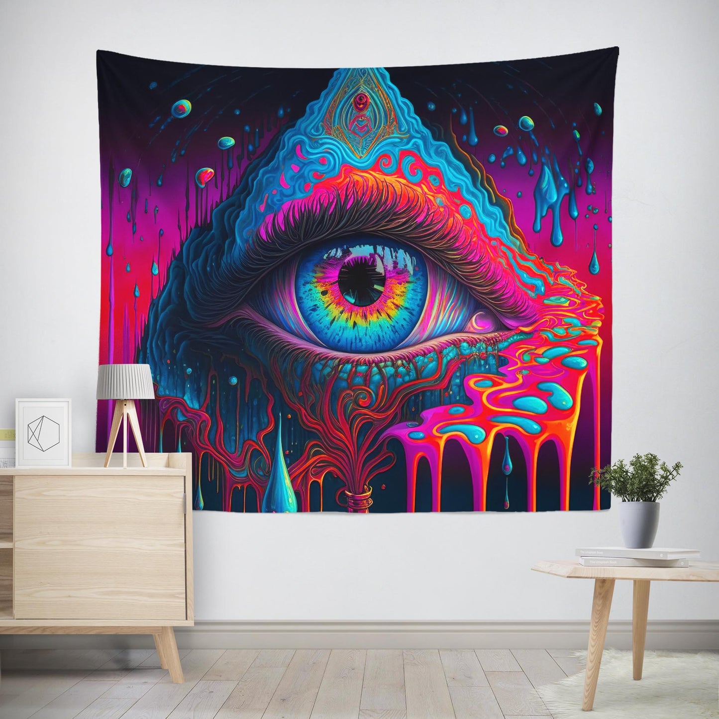 stoner eye tapestry wall decor room ideas