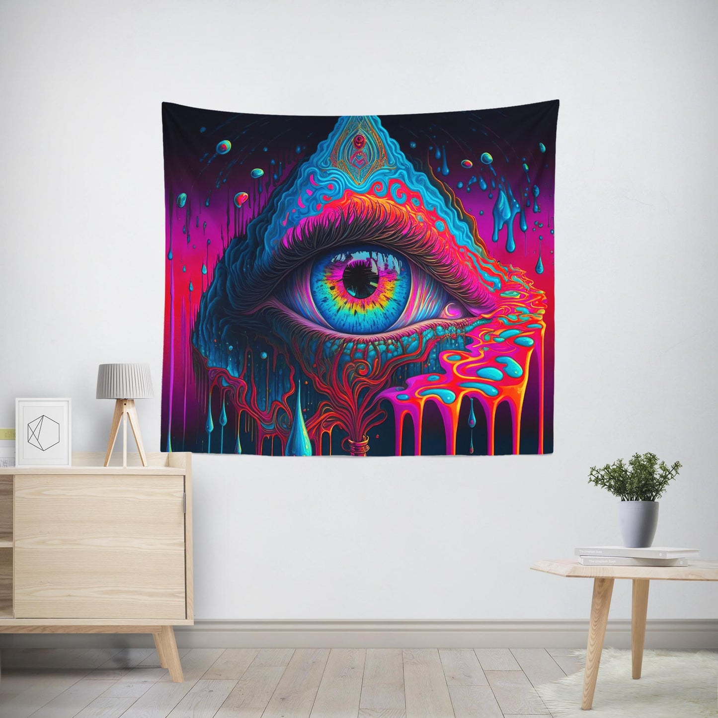 Awakened Eye Trippy Tapestry