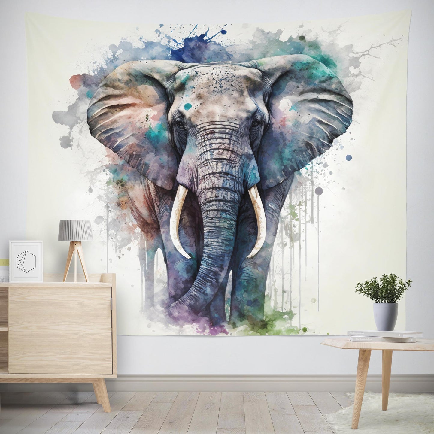 Boho Elephant Tapestry