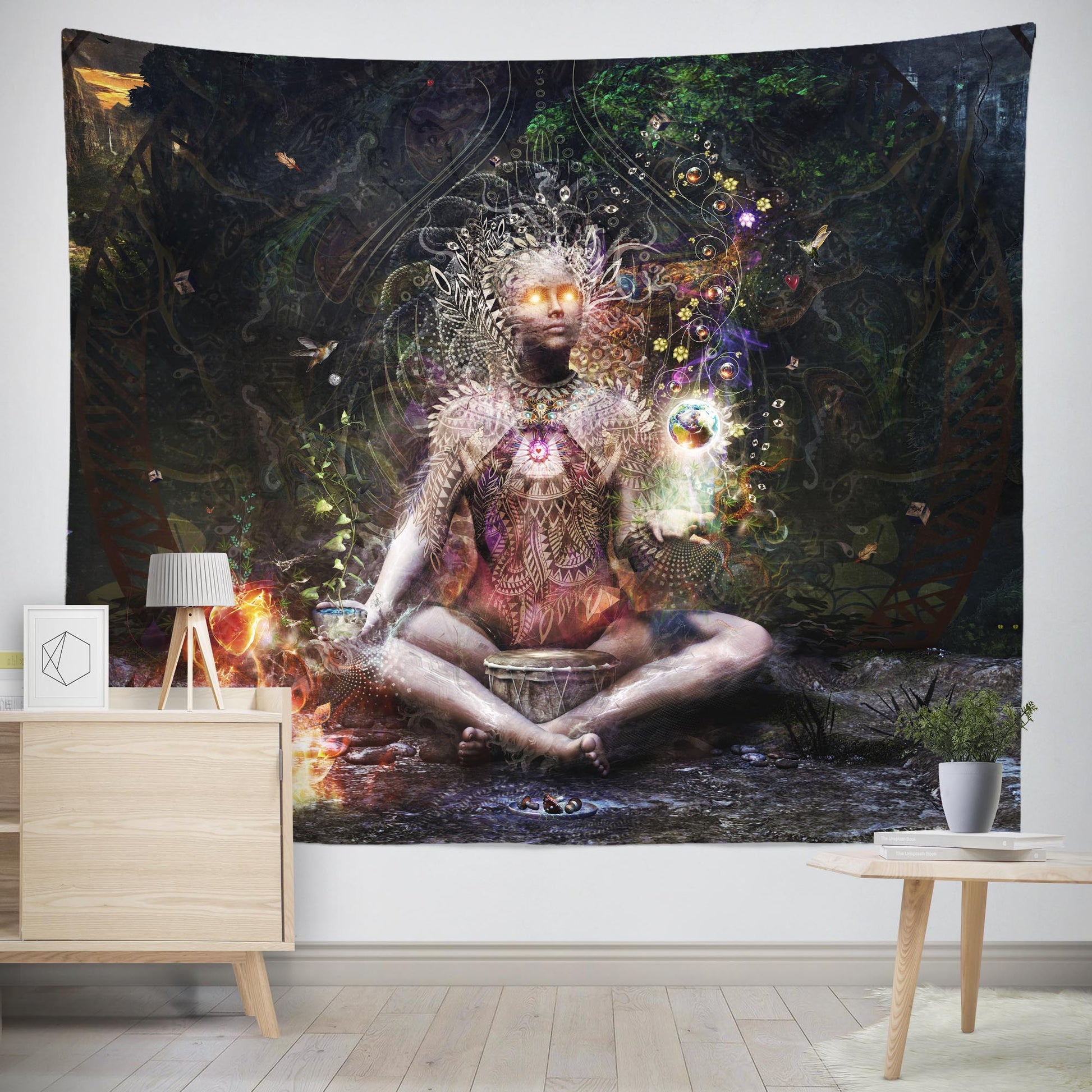 Extra large trippy wall tapestries by Cameron Gray