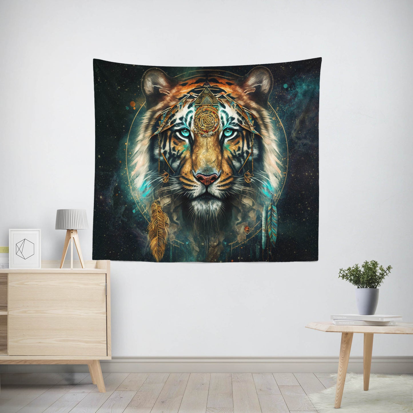 Spirit Animal Tiger Tapestry