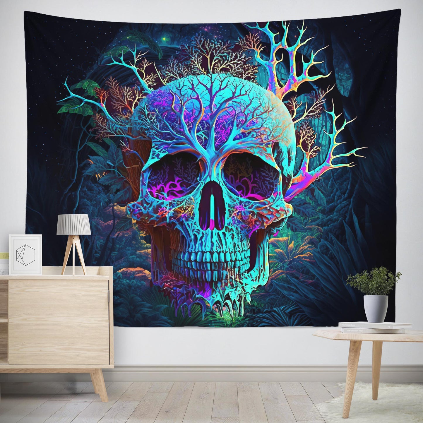 skull tapestry