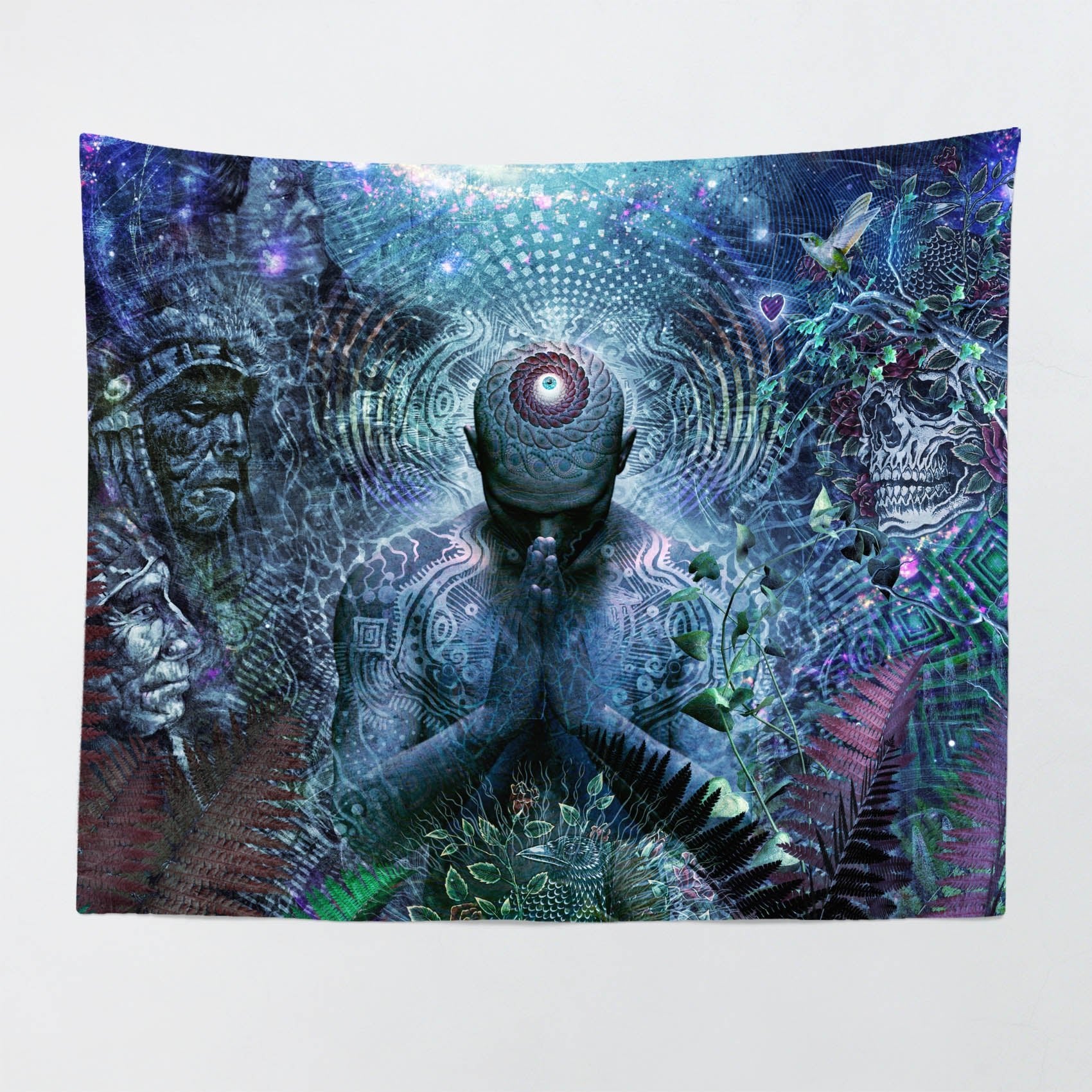 Gratitude For The Earth And Sky wall tapestry by Cameron Gray